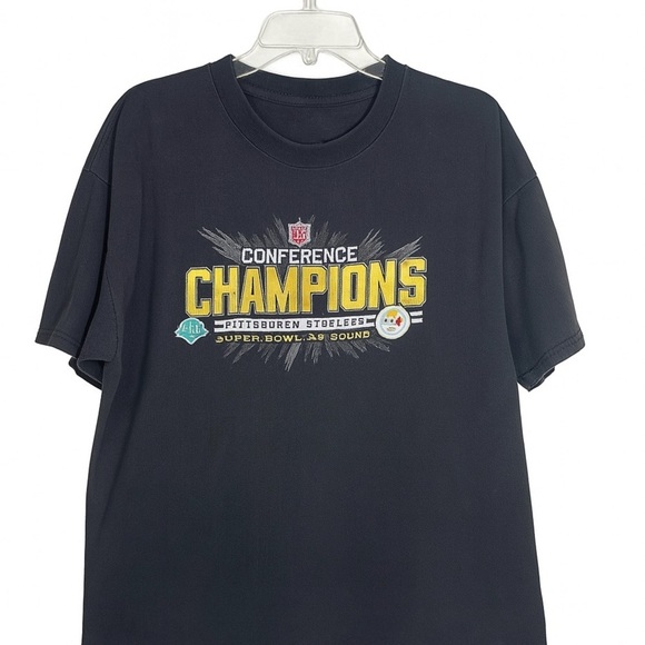 None Other - Pittsburgh Steelers NFL Super Bowl XLIII Conference Champions T-Shirt. Size XL